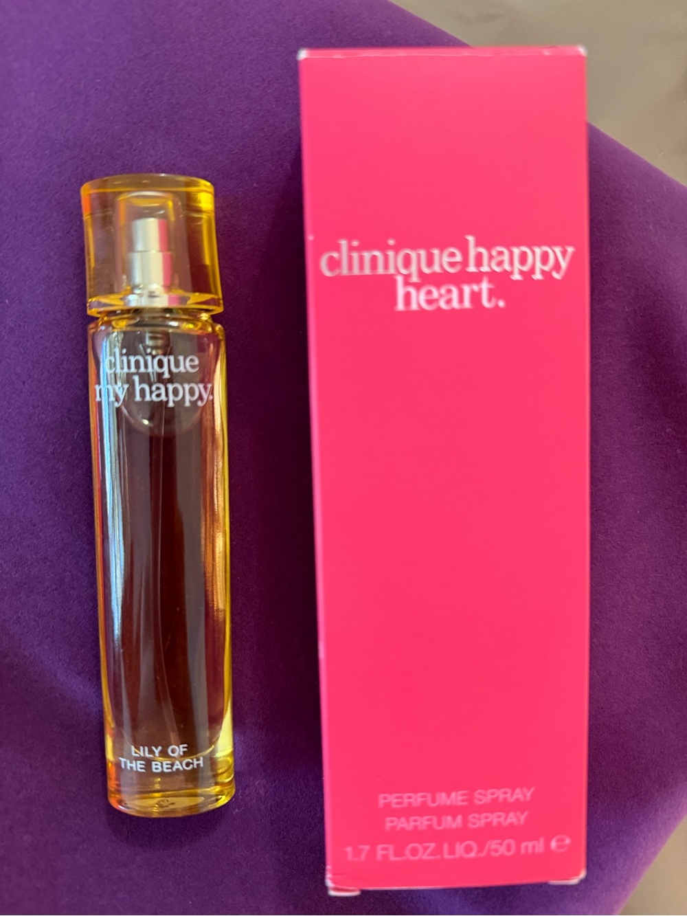 Clinique Happy Heart Lily of the Beach Perfume Spray - Yellow & Pink 1.7 ounce